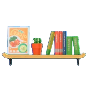 かべかけほんだなのナチュラルの画像