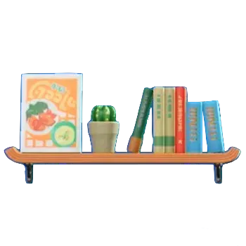 かべかけほんだなのブラウンの画像