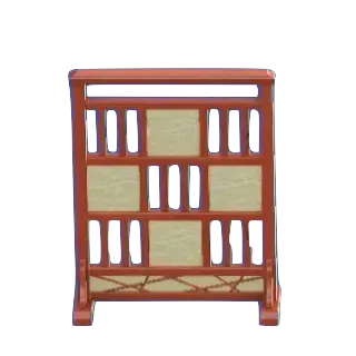 わふうモダンなついたてのチェリーウッドの画像