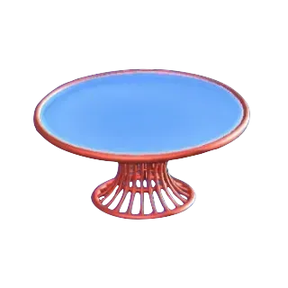 ワイヤーなテーブルのレッドの画像