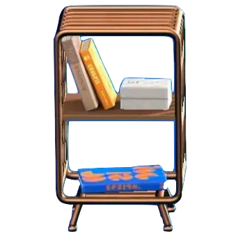 ワイヤーなシェルフのブロンズの画像