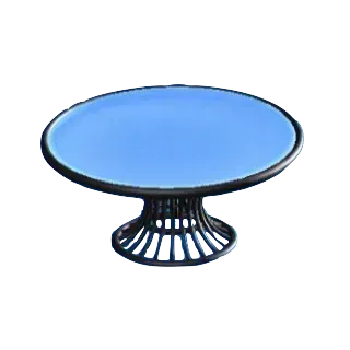 ワイヤーなテーブルのブラックの画像