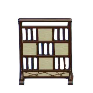 わふうモダンなついたてのダークウッドの画像