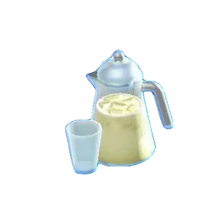 ガラスピッチャーのミルクの画像