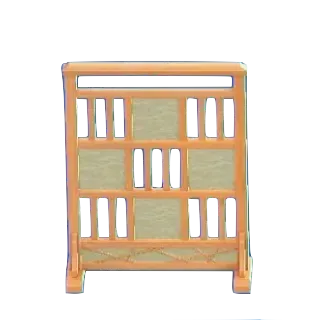 わふうモダンなついたてのライトウッドの画像