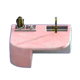 だいりせきのキッチンのピンクの画像