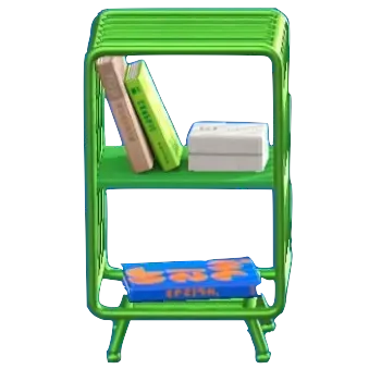 ワイヤーなシェルフのグリーンの画像