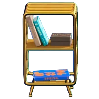 ワイヤーなシェルフのゴールドの画像