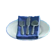 カトラリーのブルーの画像