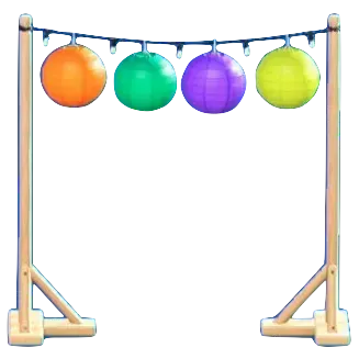 カラフルランタンのアーチのビタミンの画像