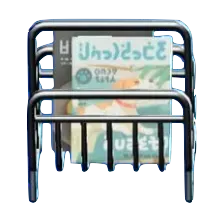 ワイヤーなマガジンラックのペット誌の画像