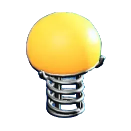 ワイヤーなランプのイエローの画像