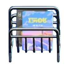 ワイヤーなマガジンラックのトラベルガイドの画像