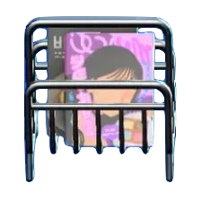 ワイヤーなマガジンラックのティーン誌の画像