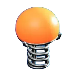 ワイヤーなランプのオレンジの画像