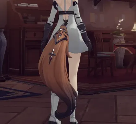 月狐の背飾り・キャラメル