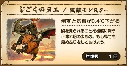 じごくのヌエの気温