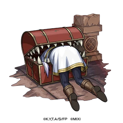 ミミックに食べられているフリーレン