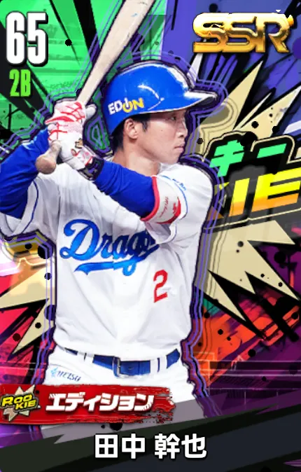 田中幹也25（ROOKIE）の画像