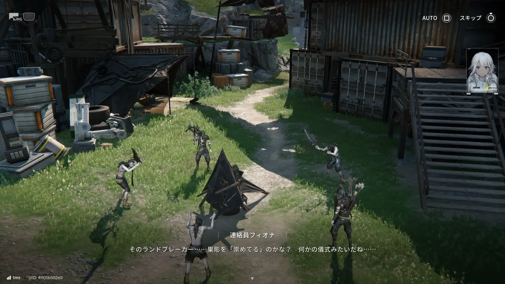 敵を倒しながら道なりに進む