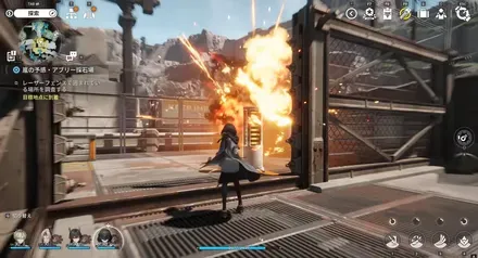 爆弾を使って攻撃