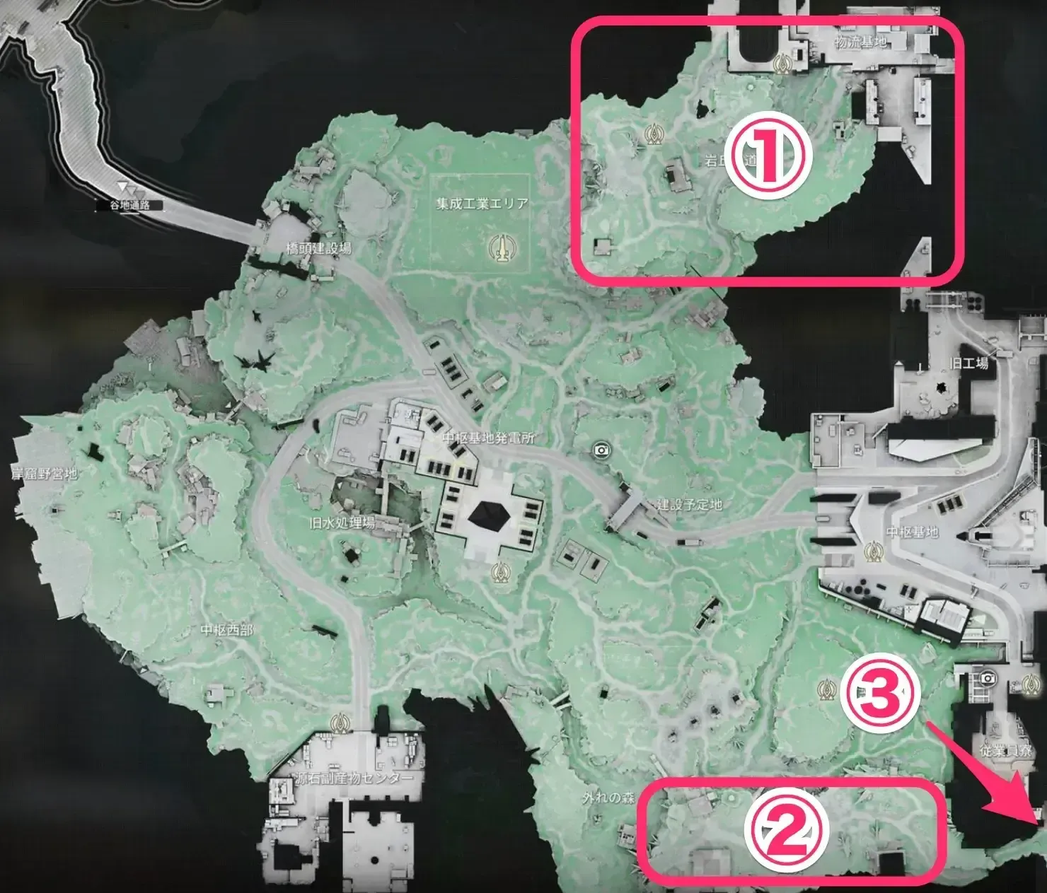 中枢エリアの攻略とやるべきこと