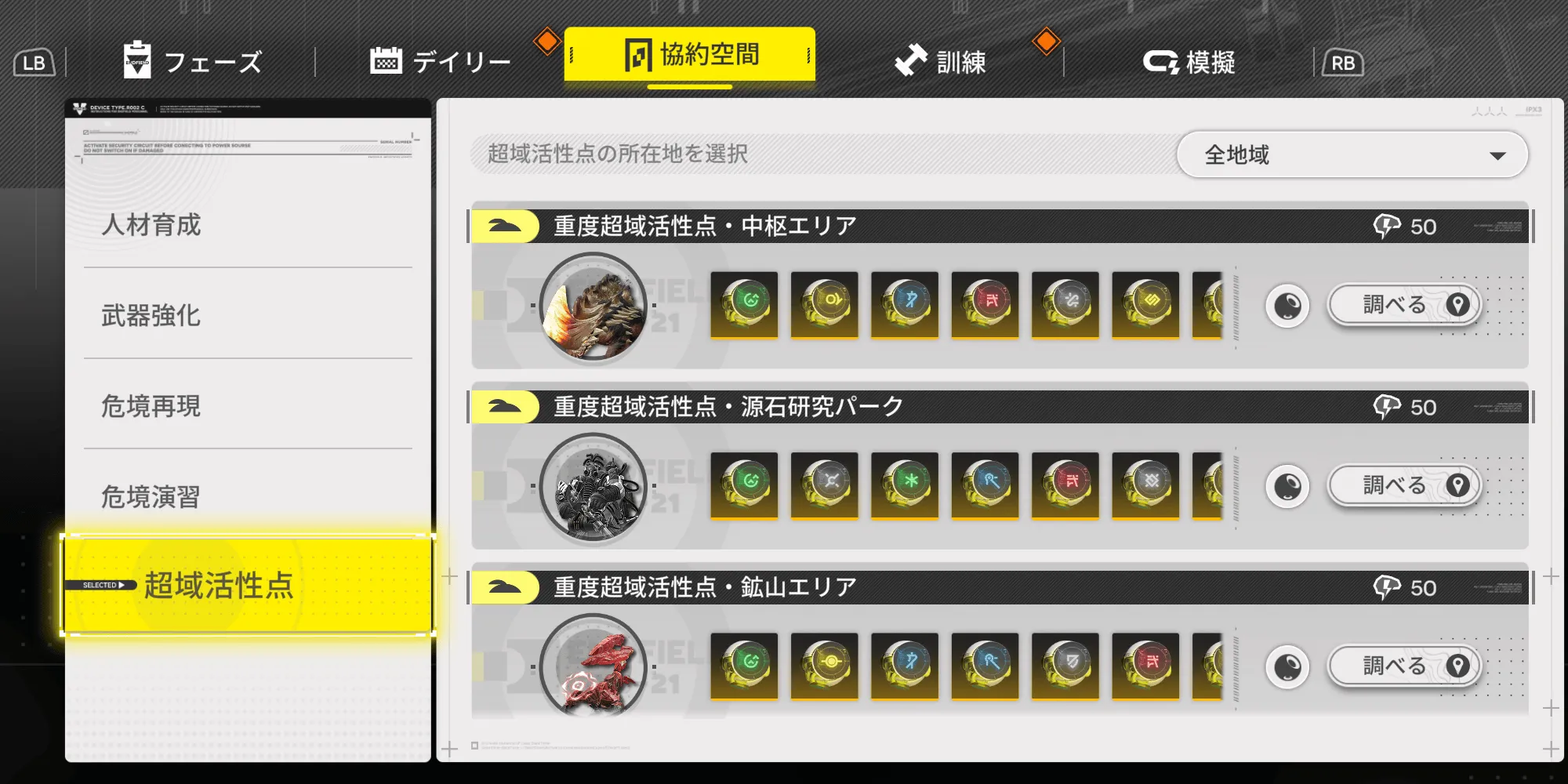 重度超域活性点