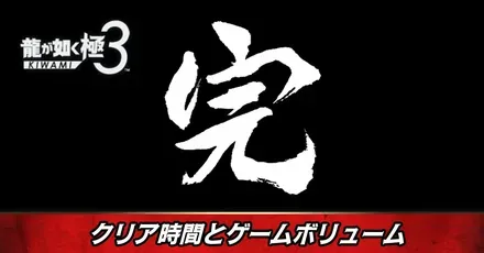 クリア時間とゲームボリューム