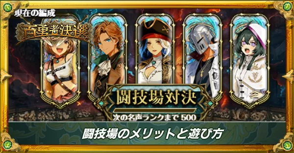 闘技場の遊び方