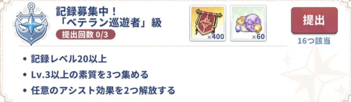 ベテラン巡遊者