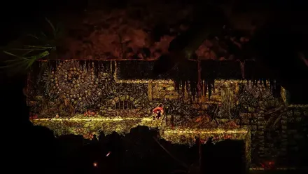 原稿用紙に入って探索するアクションゲーム