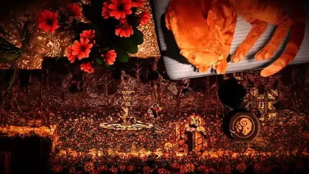 原稿用紙に入って探索するアクションゲーム