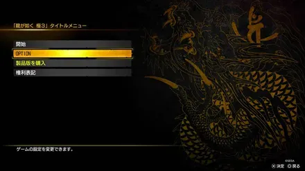 ゲーム開始時に設定する