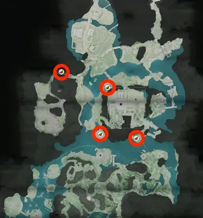 景玉谷の密集鉱物スポットの場所