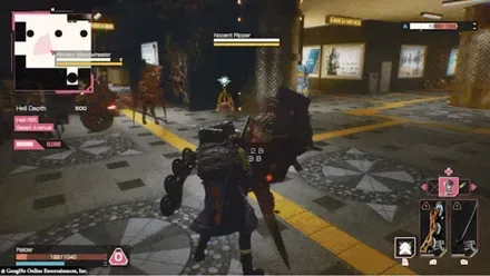 両手装備とデスブロウによる激しいアクション