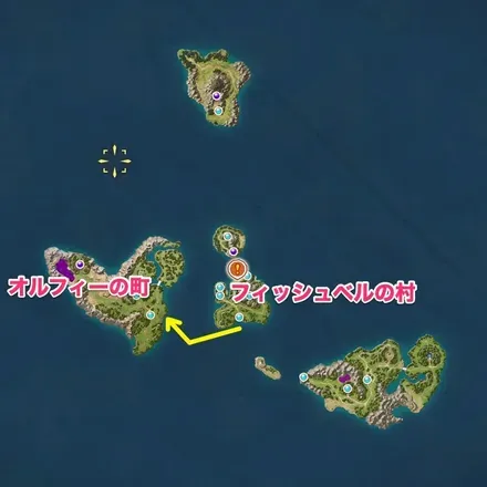 オルフィーの町の行き方