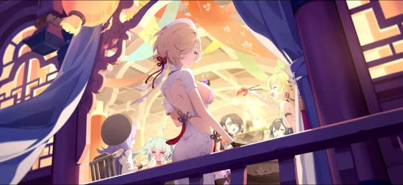 友と囲む新春の灯火画像