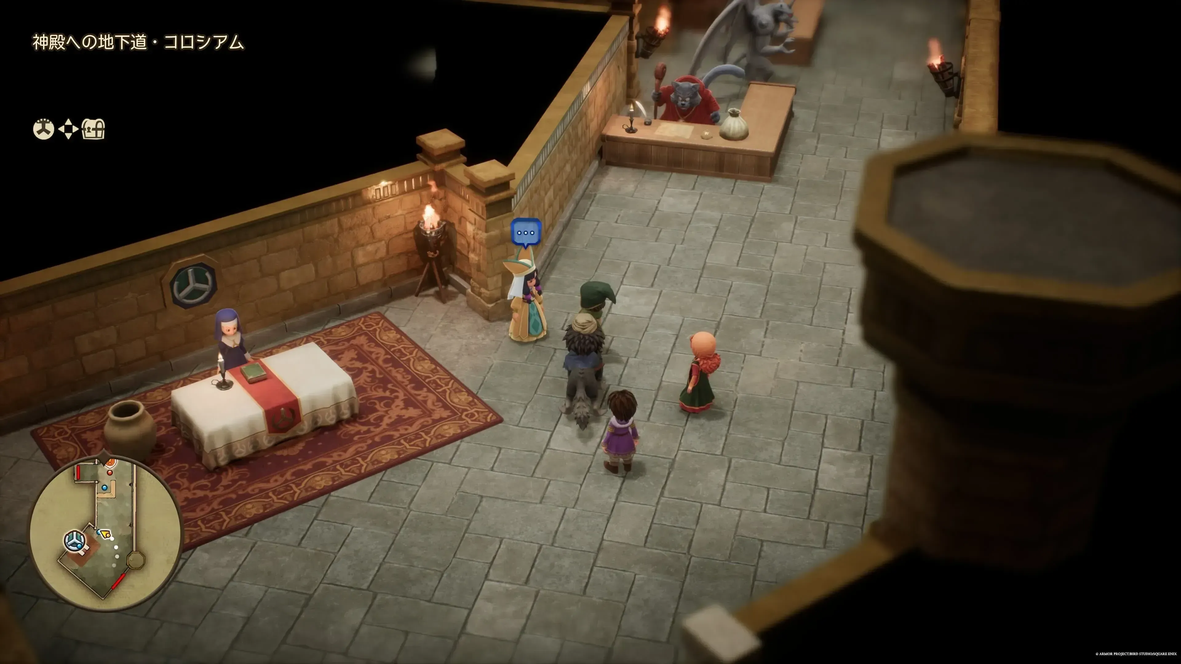 神殿への地下道・地下1階