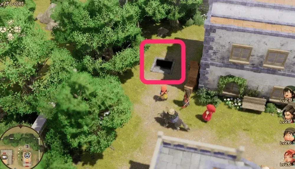 メザレ教会の裏