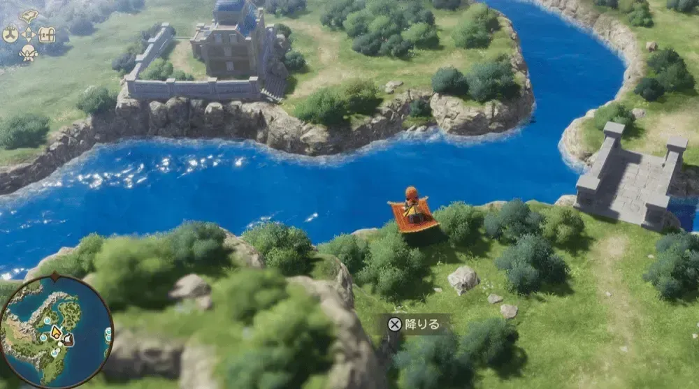 魔法のじゅうたん使用