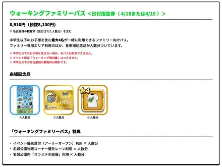 ウォーキングファミリーパス