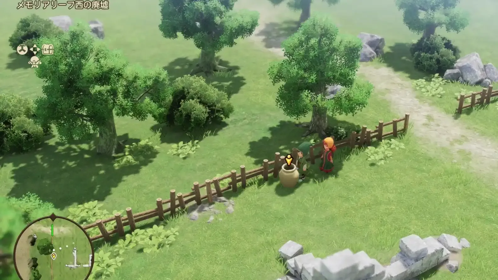 メモリアリーフ西の廃墟