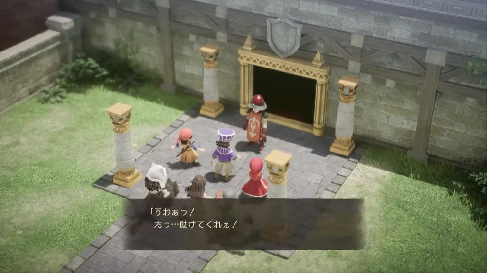 城の前のイベント