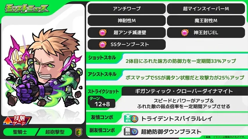 モンストクローバー真獣神化の性能