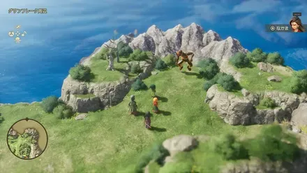 島の北東（イベントを進め、再訪したタイミング）