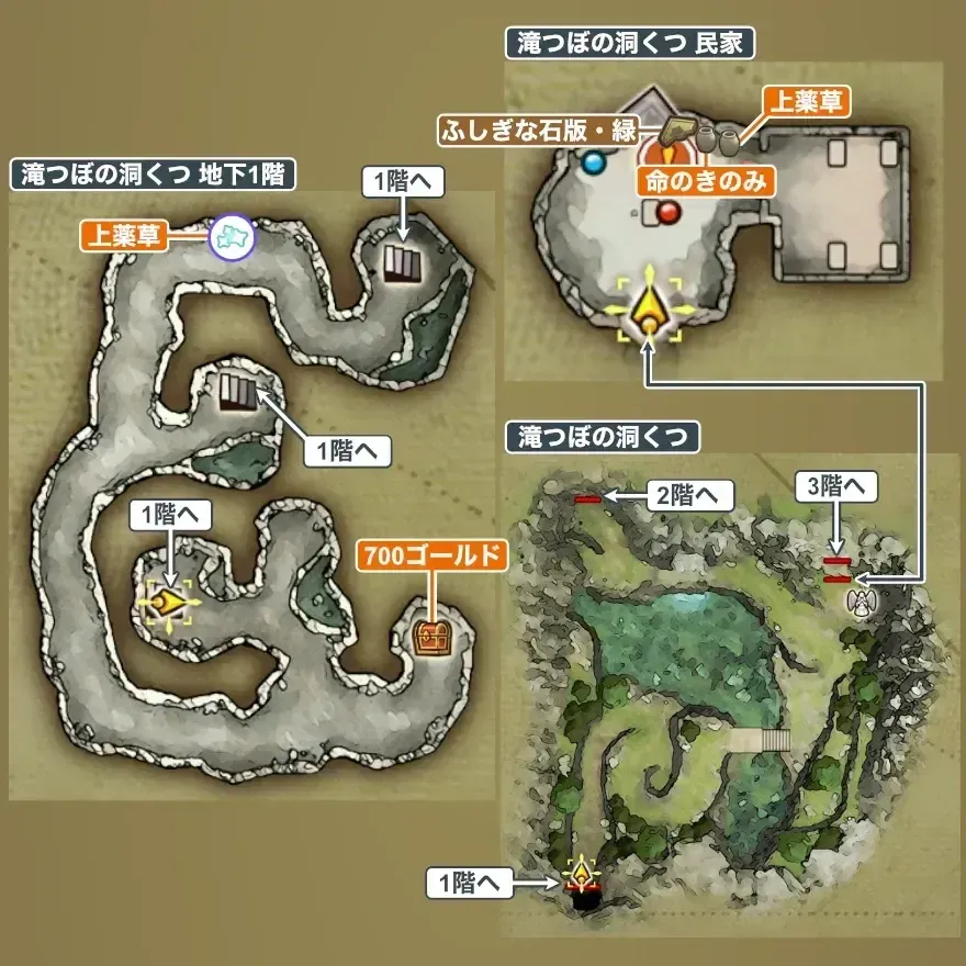 滝壺の洞窟画像,_2 size:440x0