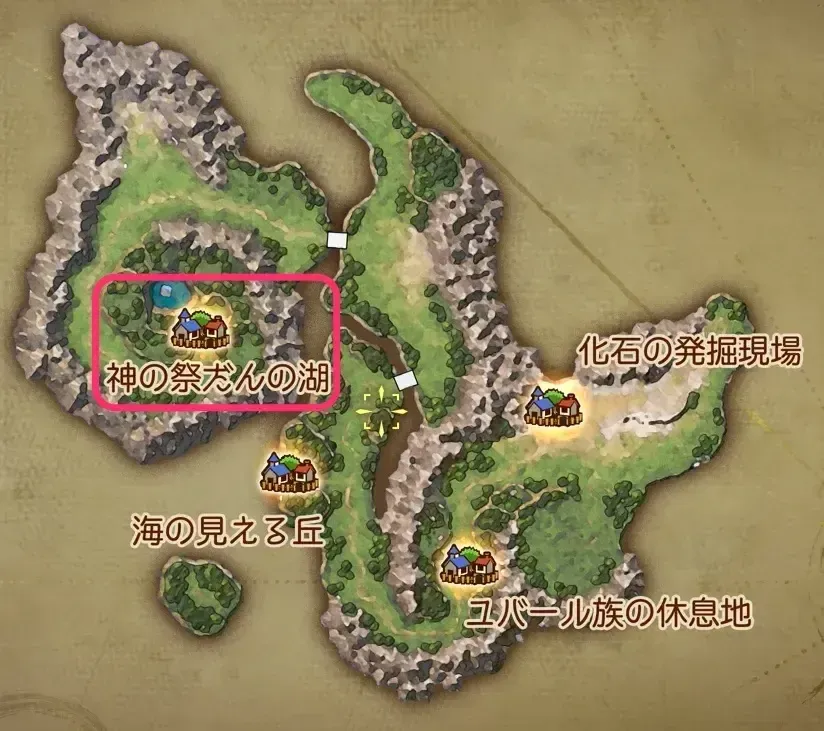 現代神の祭壇の湖