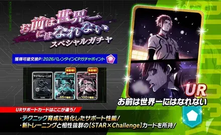 新サポカガチャ