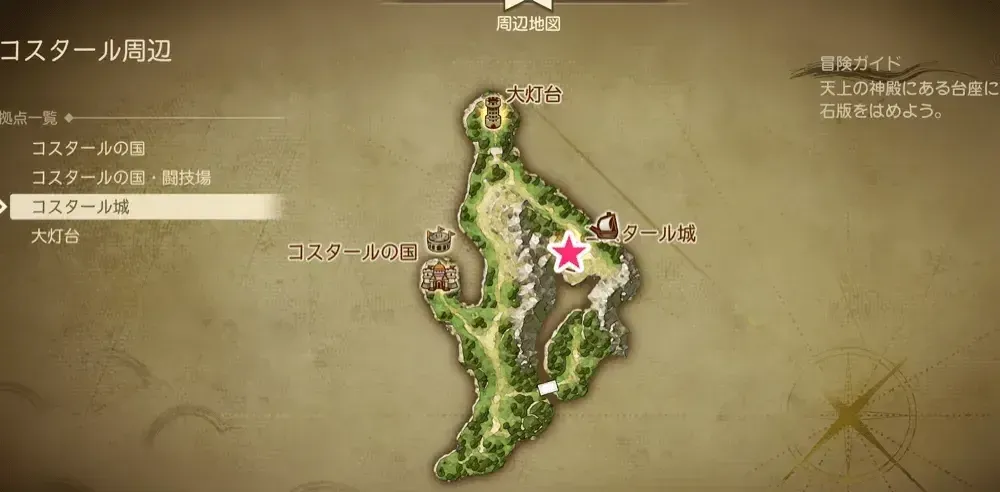 コスタール城現代