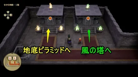 黄色と緑の旅の扉